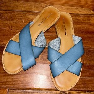 Jean blue sandals